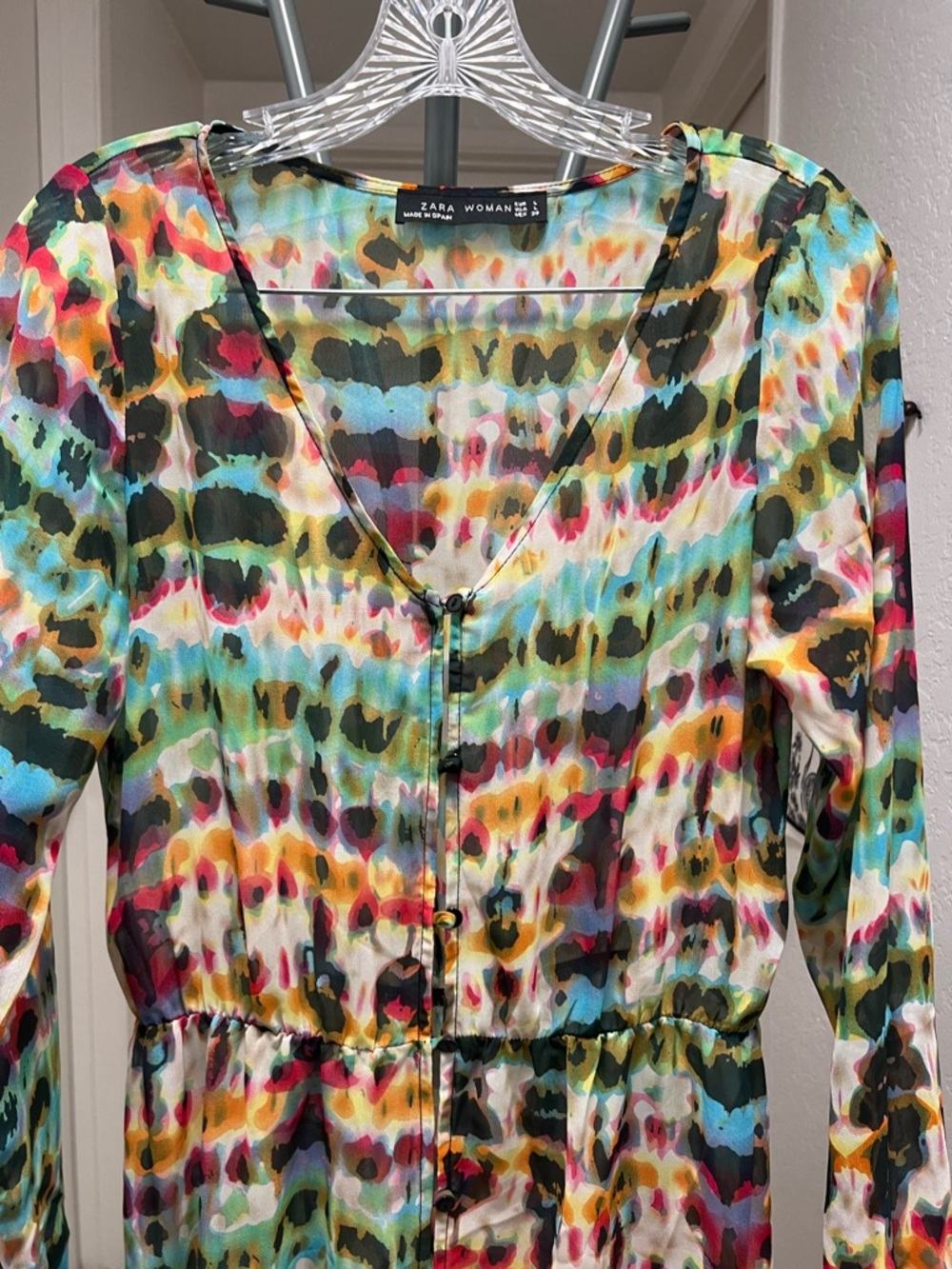 Zara Multicolor Tie-Dye Maxi dress - Picture 3 of 5